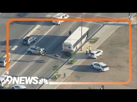 Person injured in crash involving RTD bus