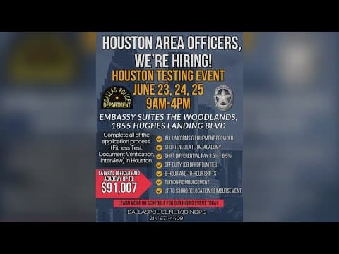 Dallas police looking to poach Houston officers