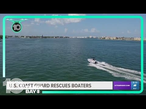 USCG rescues 7 people, 1 dog after boats capsize