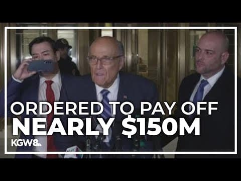 Rudy Giuliani reaches settlement with Georgia election workers