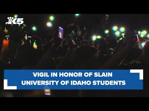 Families of University of Idaho students who were murdered remember them at campus vigil