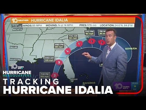 Tracking the Tropics: Hurricane Idalia still a Cat 1 storm, but stronger | 11 a.m. Wednesday