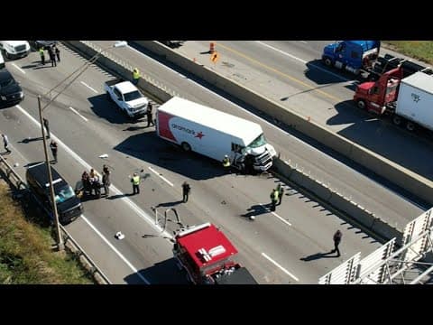 4-vehicle crash on Ohio interstate kills inmate; others hurt