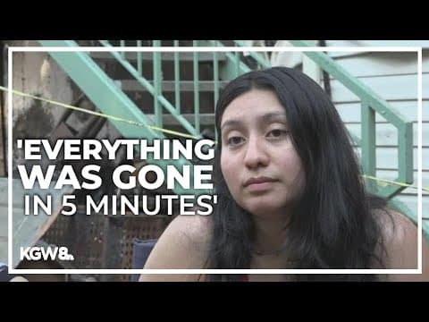 Families displaced after apartment fire in Gresham