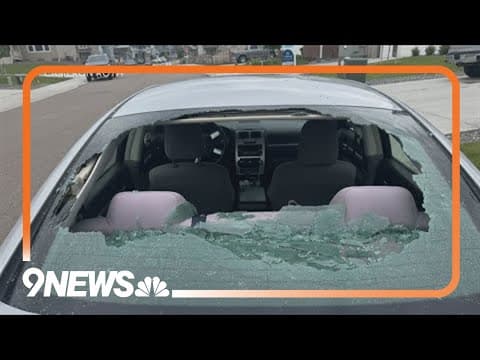 Large hail hit Johnstown overnight