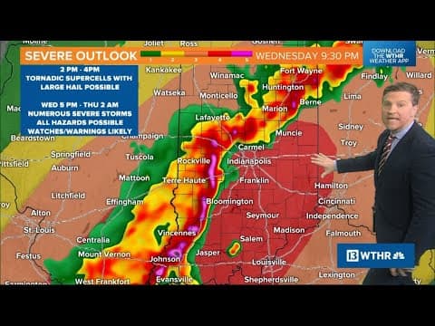 Weather Impact Alert | Afternoon severe weather outlook for central Indiana | April 2, 2025