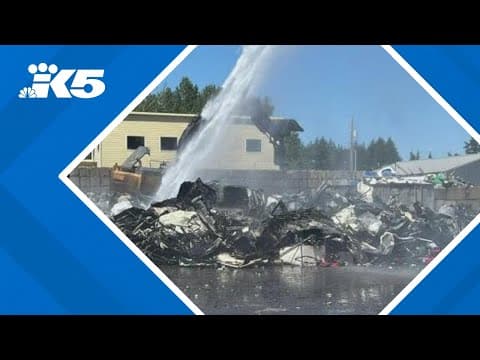 Firefighters extinguish recycling plant fire in Puyallup