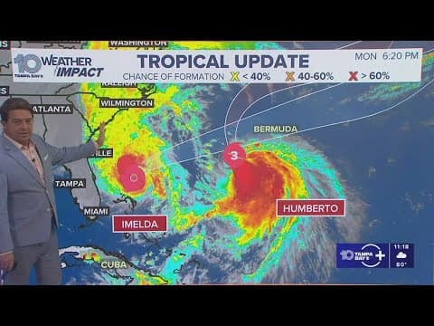 Tracking the Tropics: Hurricane Humberto pulls Imelda away from Florida