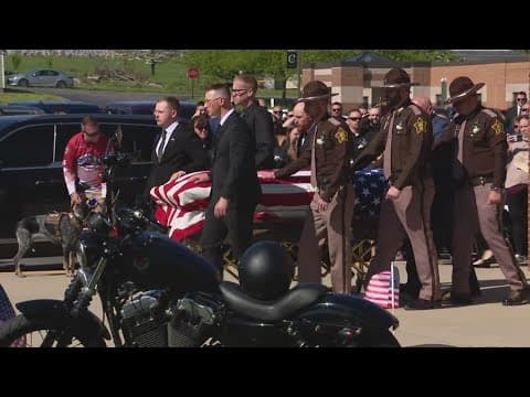 Hendricks County Sheriff's Office Deputy Fred Fislar's final ride, funeral services
