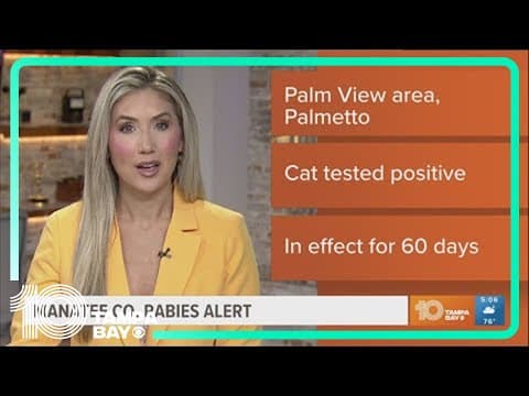 Manatee County issues rabies alert for area of Palmetto