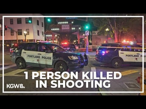 1 person dead in downtown Portland shooting