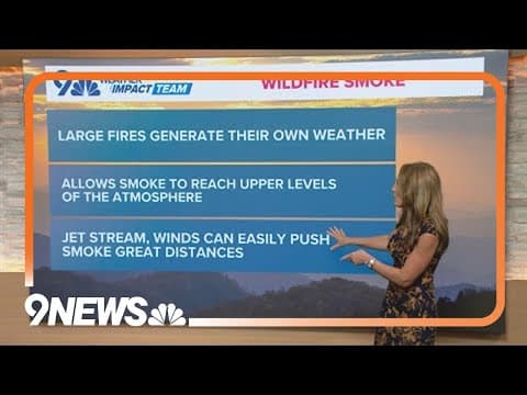 Wildfire smoke lingers over Colorado