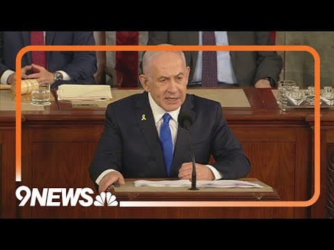 In fiery speech to Congress, Netanyahu defends war in Gaza and denounces protesters