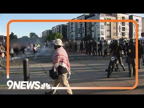 Protesters, police clash in Denver