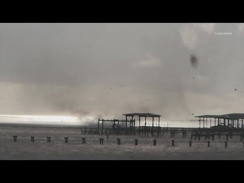 Two waterspouts reported in Bacliff area Saturday
