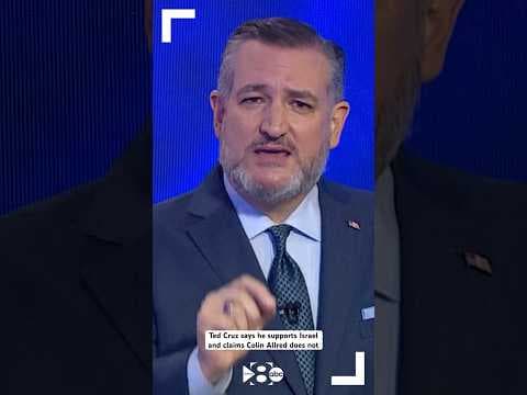 THE TEXAS DEBATE: Ted Cruz says he supports Israel and claims Colin Allred does not