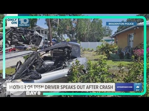 Mom of Bradenton teen involved in stolen car crash said God saved his life