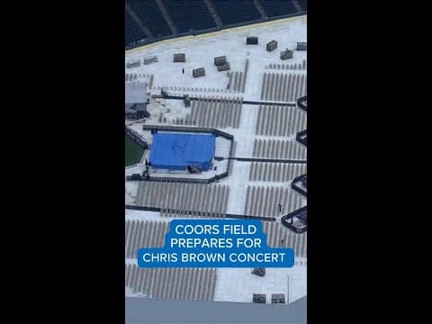 Denver's Coors Field prepares for Chris Brown concert