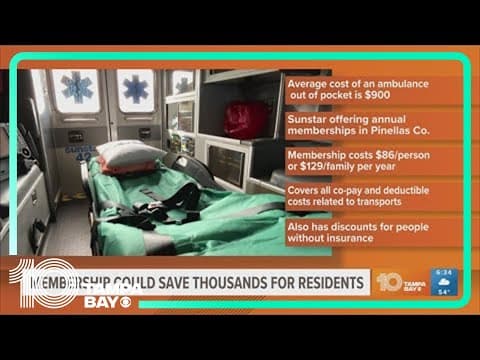 Pinellas County offers ambulance membership to help residents save money
