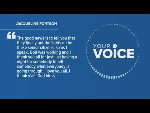 Your Voice: Viewers grateful some senior citizens finally have power