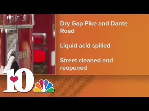 Rural Metro: Road reopened after acid spill in Knoxville