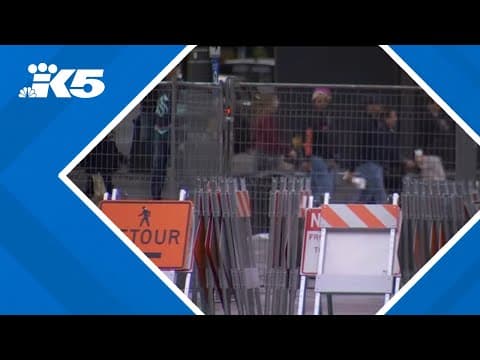 Businesses remain open as Westlake Park undergoes massive renovation in downtown Seattle