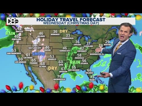 DFW Weather | Rain expected on Christmas Eve in 14 day forecast