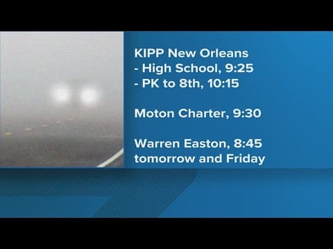 Some schools, buses delayed due to expected fog and smoke on Thursday