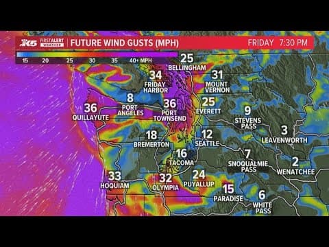First Alert: Gusty winds sweep in Friday