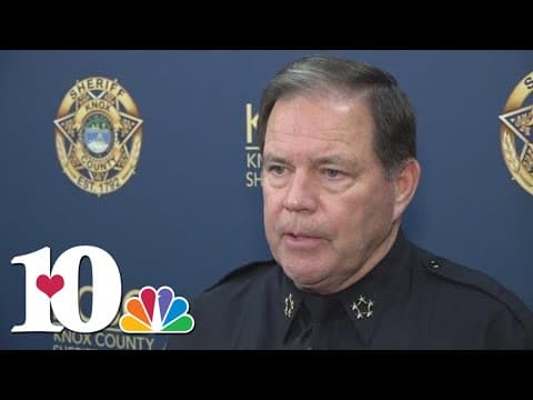Knox County Sheriff Tom Spangler speaks after string of fake school threats