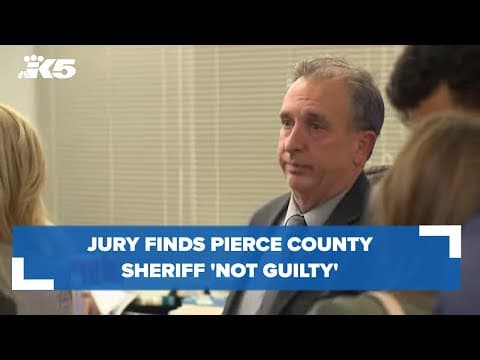 Jury finds Pierce County Sheriff 'not guilty'