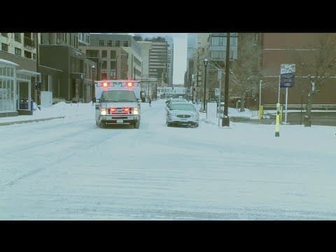 Hennepin EMS responds to 52 slips and falls Monday, the beginning of a busy and snowy week