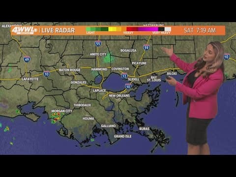 New Orleans Weather: Hotter weekend with spotty storms Saturday