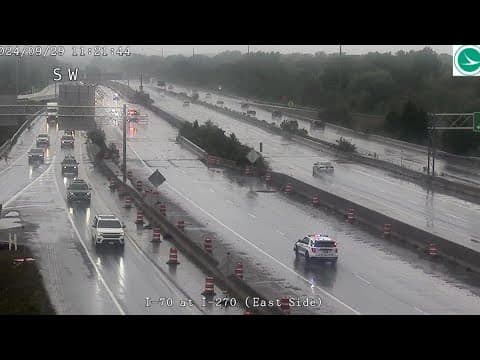 EPA notified after semi crashes, spills fuel on I-70 in east Columbus