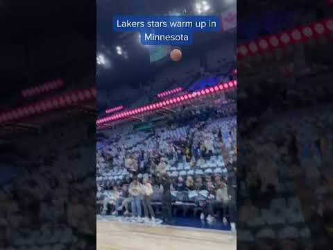 The Showtime Lakers are warming up, hoping to take down the Wolves on their own homecourt.