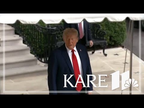 President Trump makes brief comments on Minnesota shootings