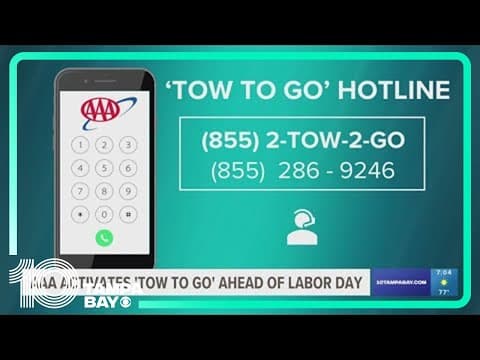 AAA to provide free ride service for impaired drivers this Labor Day weekend