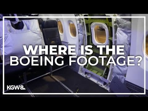 Boeing says security footage of door plug reinstallation has been wiped