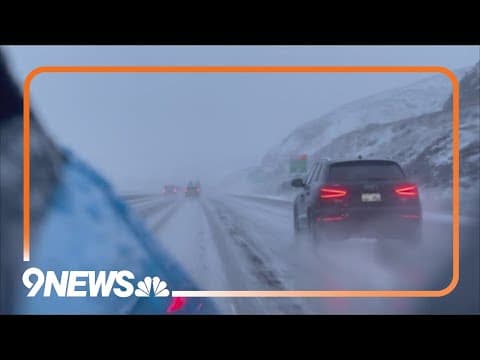 Winter weather creates dangerous driving conditions along I-70 in Colorado