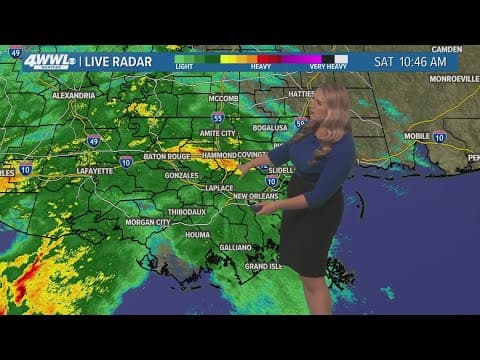Louisiana faces rain-filled Saturday
