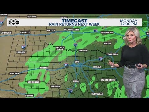 DFW Weather | Rain returns next week in 14 day forecast
