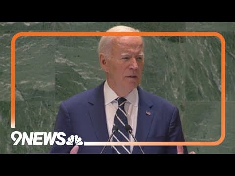 Biden makes final visit to the United Nations as commander-in-chief