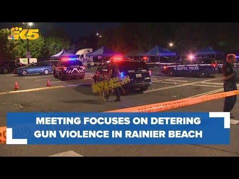 Rainier Beach residents ask about plans to deter gun violence after Safeway shooting injures 5