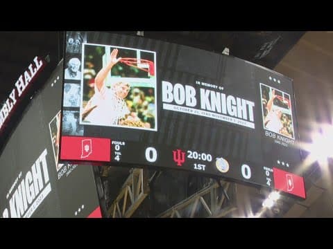 IU Basketball honors Bob Knight
