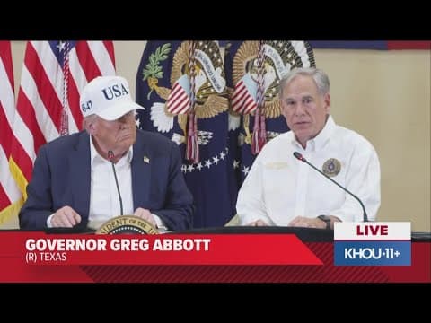 Gov. Abbott: First focus was saving lives in Texas floods, thanks president