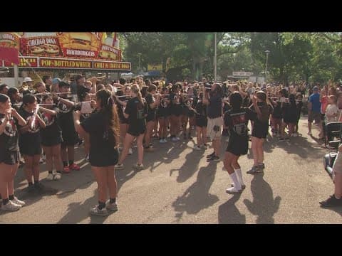 Worthington High School band stops by KARE 11 Barn