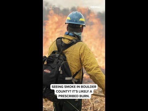 Prescribed burns planned this week in Boulder County