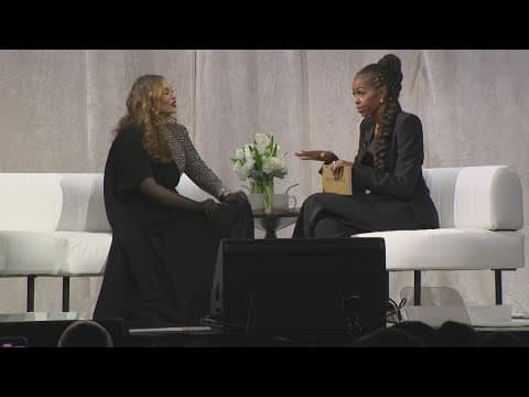 Former first lady Michelle Obama sits down with Tina Knowles