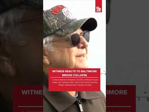 Witness reacts to Baltimore bridge collapse