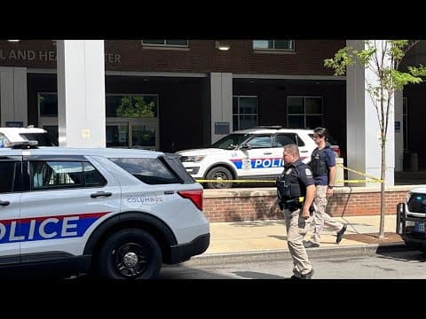 Columbus police provide update at Grant Medical Center after officer shot